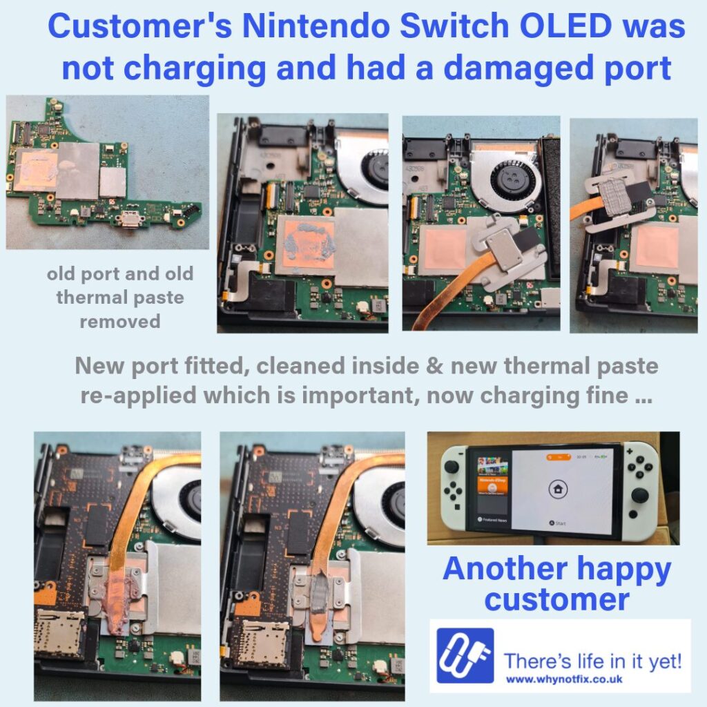 nintendo switch oled port repairs
