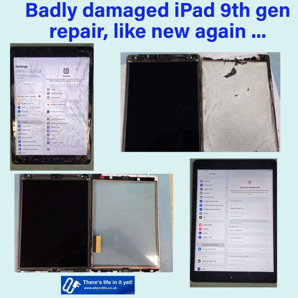 iPad 9th Gen Repair - Tablet Repair in Folkestone by Why Not Fix