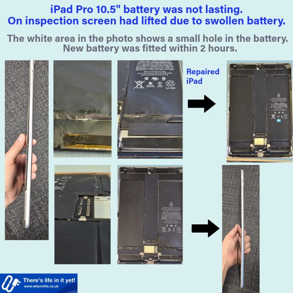 iPad Pro 10.5" Swollen Battery Repair