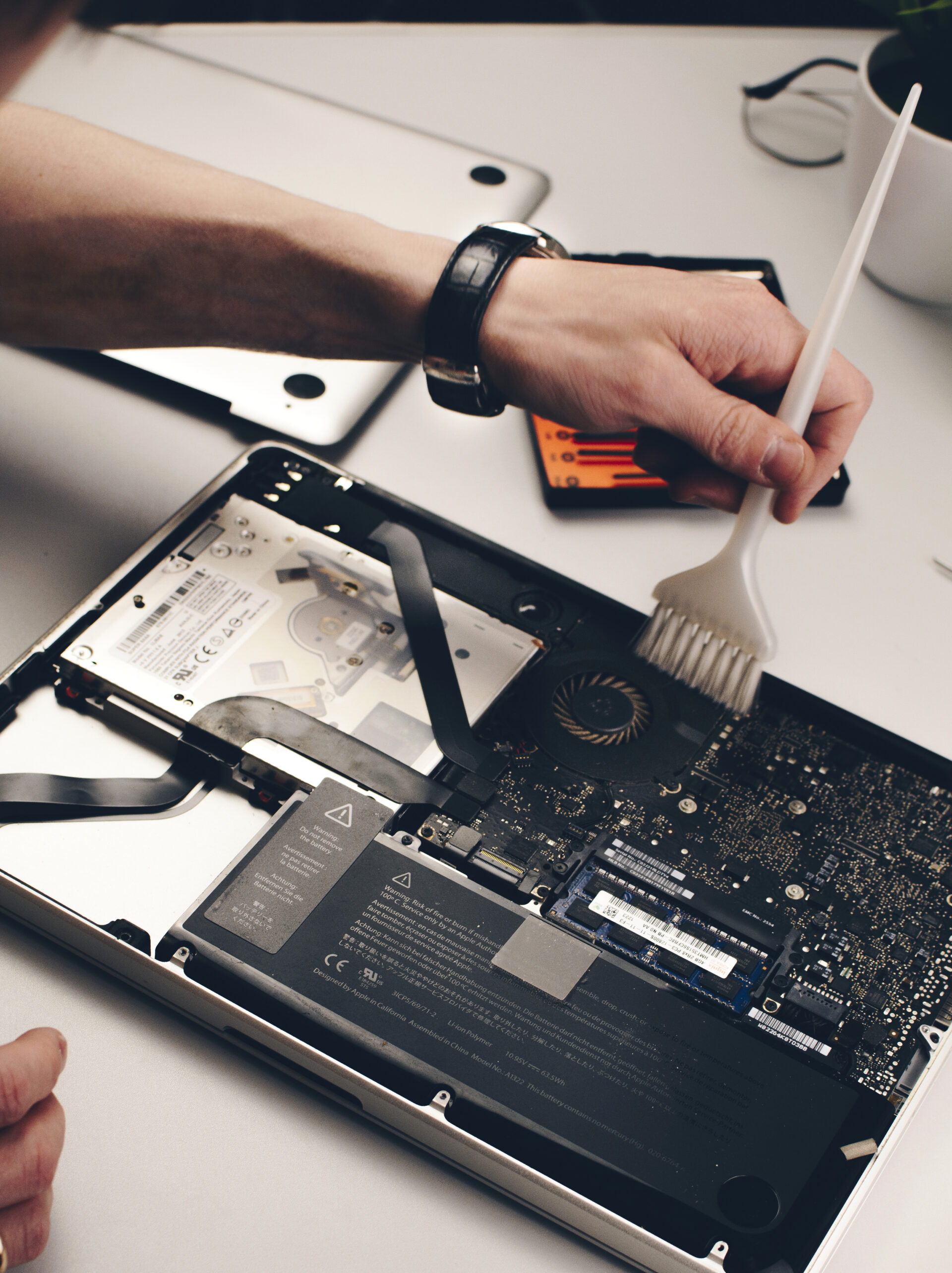 Cleaning the inside of a MacBook | MacBook repair in Dover completed by specialists at Why Not Fix